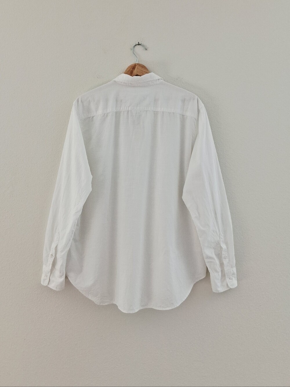 Frank & Eileen Eileen Relaxed Button Up Shirt In White Italian Casual Cotton - Picture 6 of 16